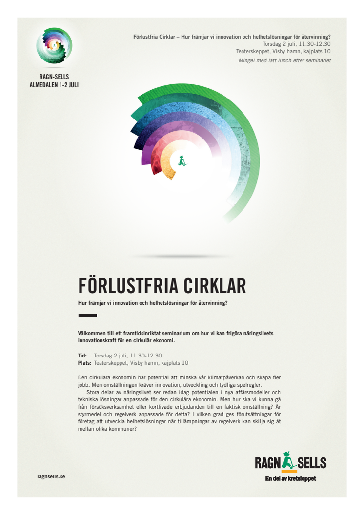 Almedalen 2015: Förlustfria Cirklar (2 juli)