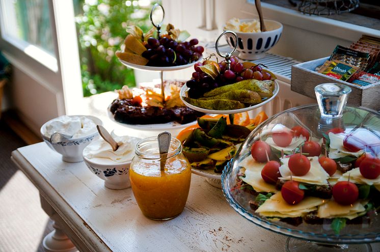 Fikabuffé på Nygrens Café i Alingsås. (Foto: Alingsås kommun)