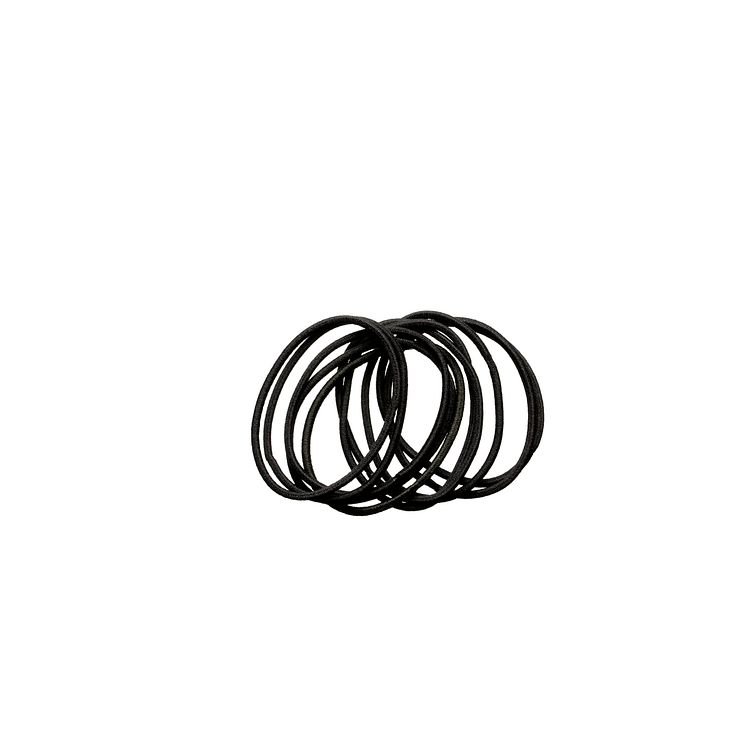 KICKS Beauty Thin Hair Elastics Black