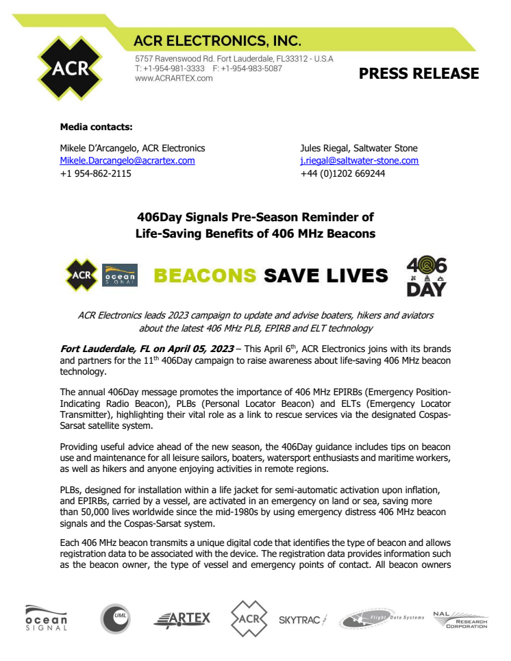 April 5 2023 - 406Day Signals Pre-Season Reminder of Life-Saving Benefits of 406 MHz Beacons.pdf