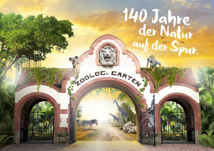 140 Jahre Zoo Leipzig - Jubiläumsplakat 2018