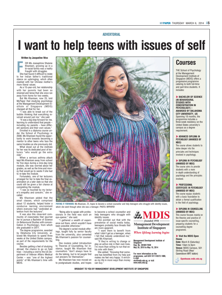 I want to help teens with issues of self