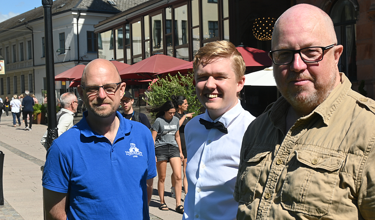 Johan Norrman, Sebastian Bergholtz och Anders Jansson