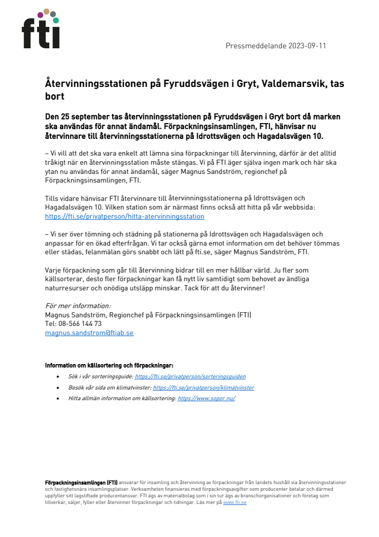 230911 Återvinningsstationen på Fyruddsvägen i Gryt, Valdemarsvik, tas bort.pdf