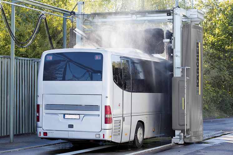 Tilläggsprogrammet för snabbtvätt gör att ett fordon kan lämna tvätten efter att portalen svept över den en gång.