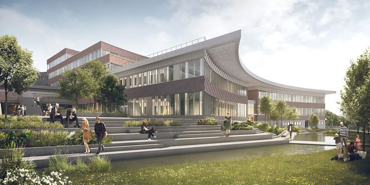LINK arkitektur axlar inredningsuppdraget för nya campus Albano, Illustration: BSK arkitekter