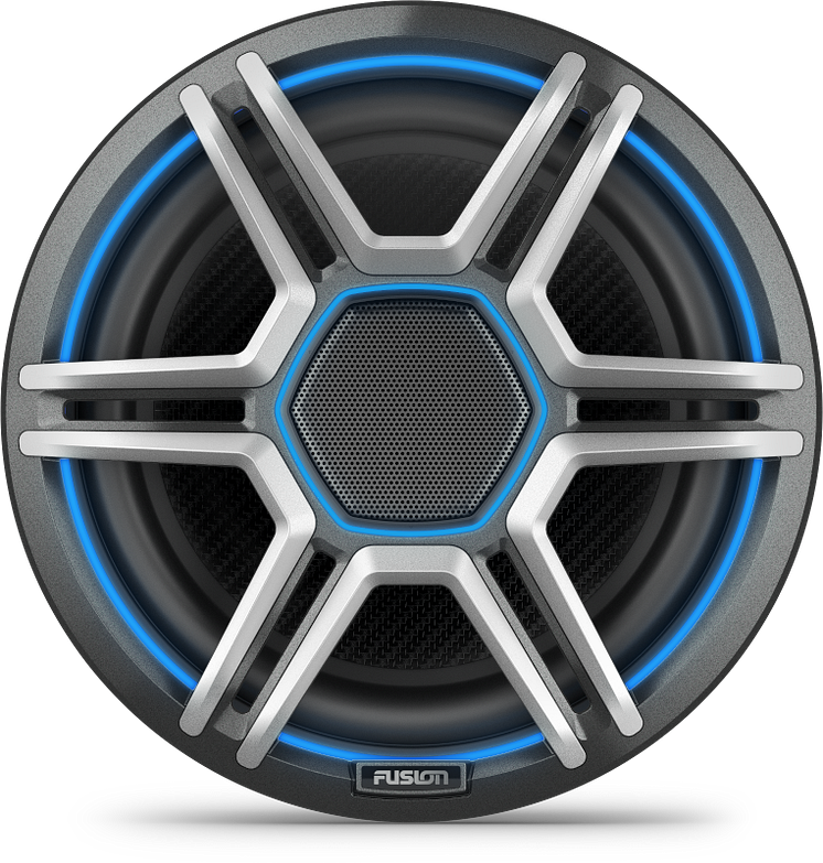 FusionApolloSpeakers_8.8inch_SportsGray_Front_Blue.png