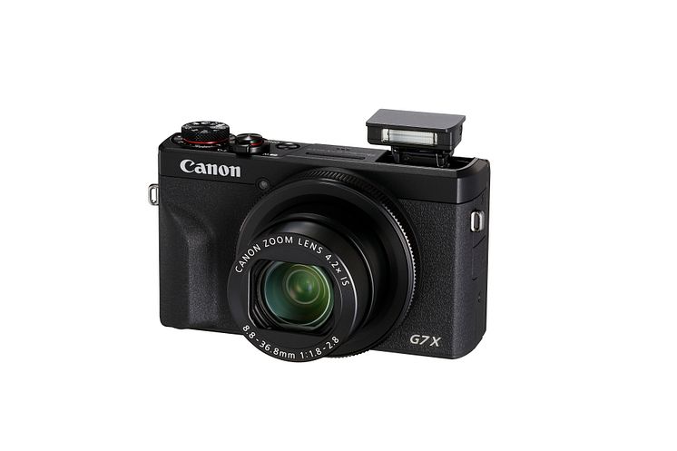 PowerShot G7 X Mark III Flash Up BK FSL