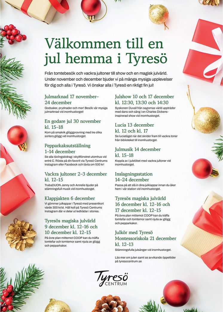 Julen hemma i Tyresö 