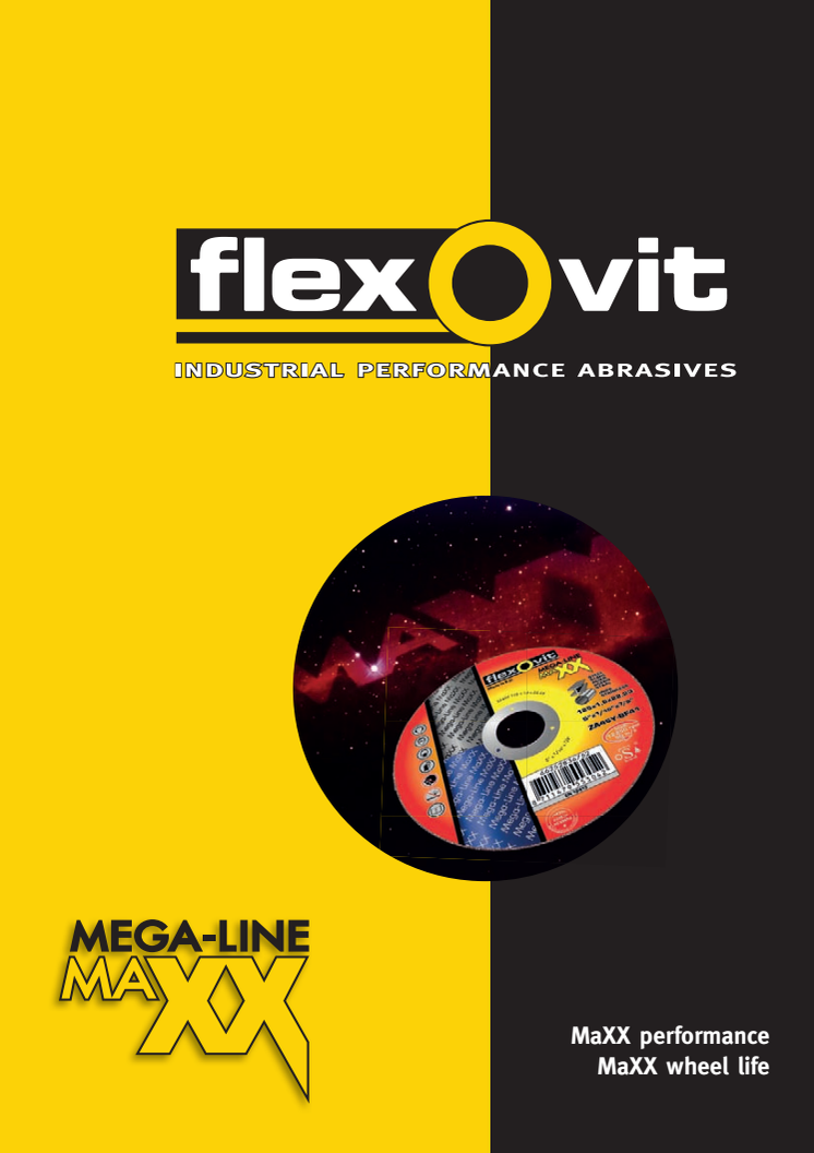 Esite Flexovit Mega-Line MaXX katkaisu- ja napalaikat