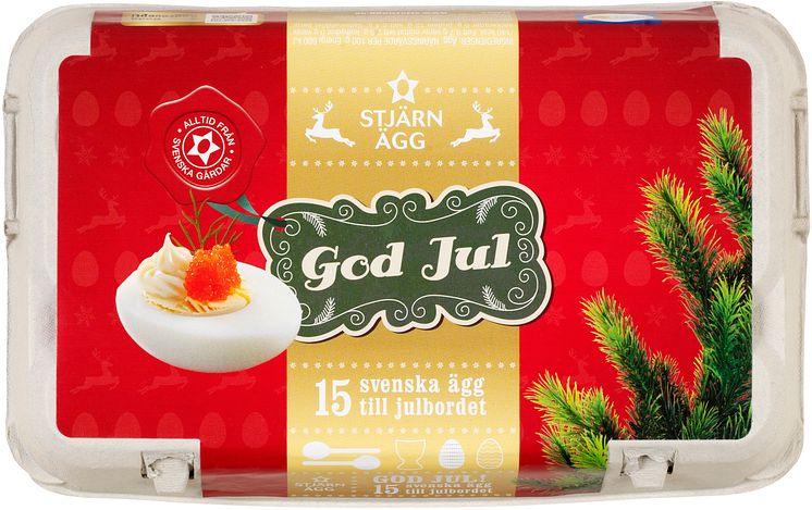 233, 433 Stjärnägg 15-pack M Hushåll Jul ovan