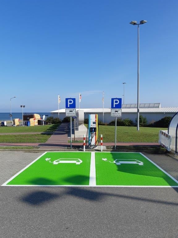 Schnelllader_Parkplatz_BorderShop_Puttgarden