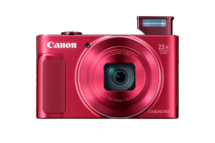 PowerShot SX620 HS RED FRT Flash UP