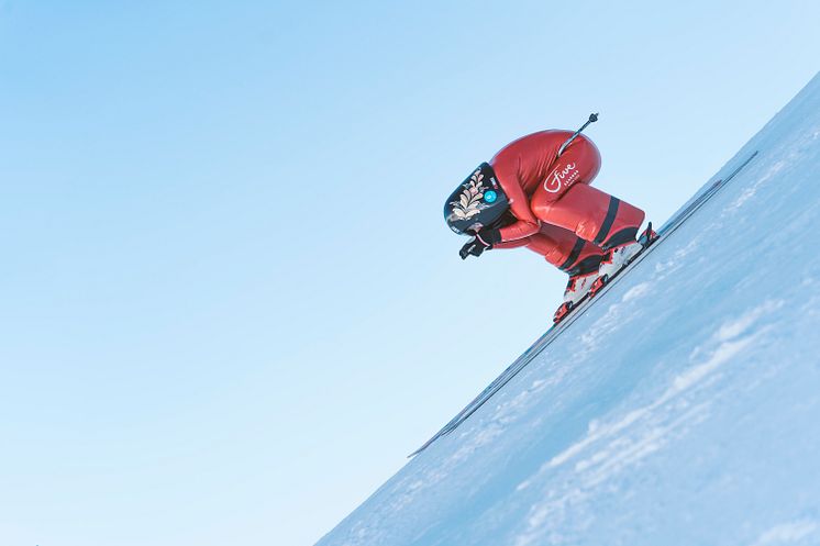 Speedskiåkaren Britta Backlund, Rättviks SLK.