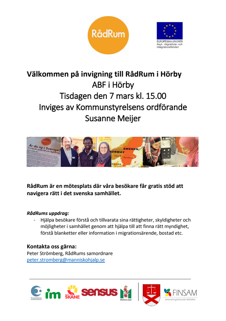 Nu invigs RådRum i Hörby