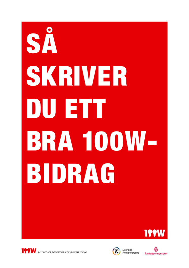 Så skriver du ett bra 100-wattsbidrag