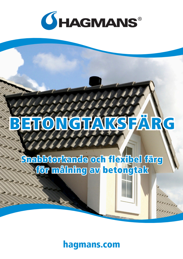 Broschyr Hagmans Betongtaksfärg