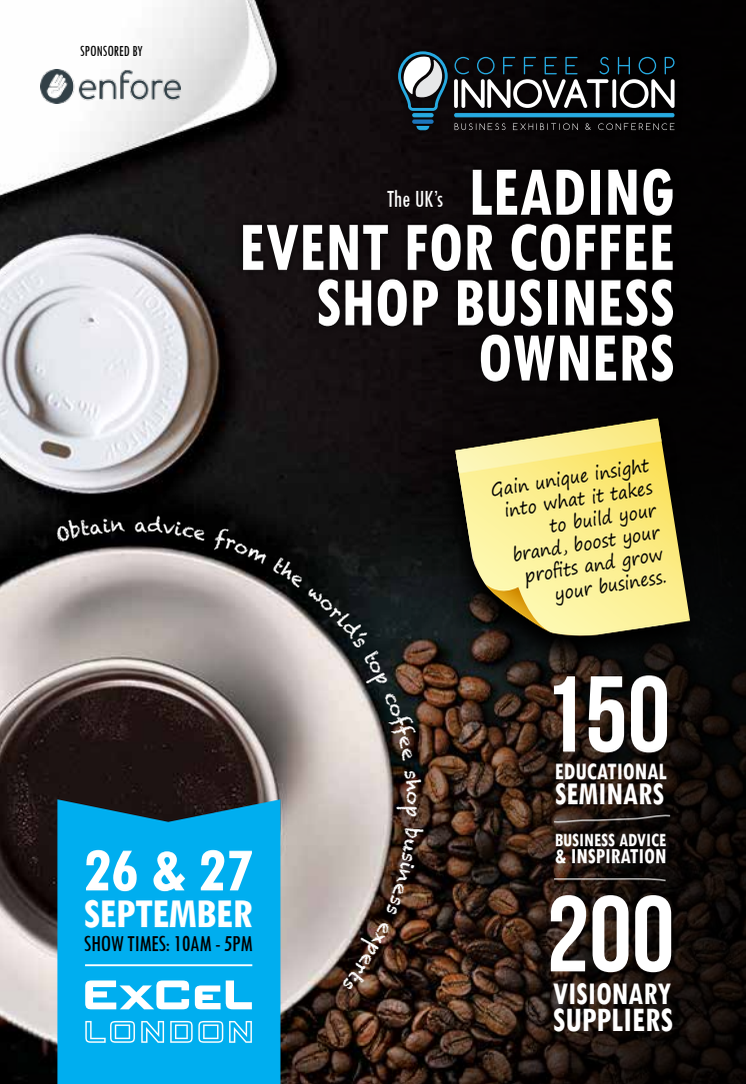 The UKs leading event for coffee shop business owner