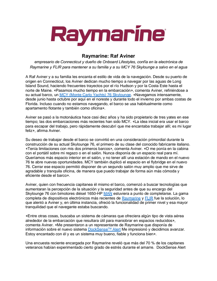 Raymarine: Raf Aviner