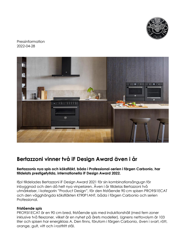 220428 - Bertazzoni vinner två iF Design Award även i år.pdf