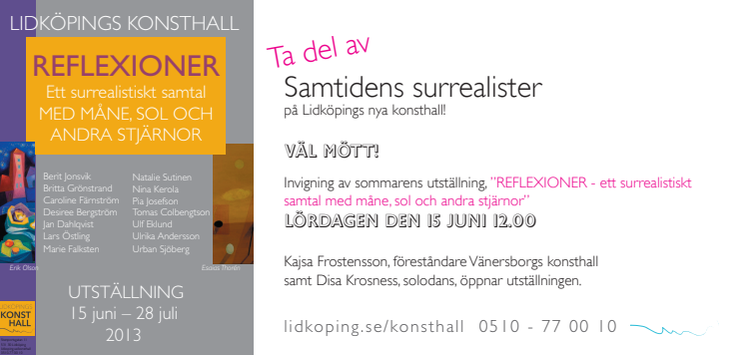 Pressvisning av sommarutställningen på Lidköpings konsthall