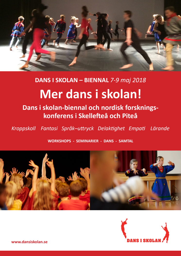 Mer dans i skolan i fokus på Dans i skolan-biennalen 2018!