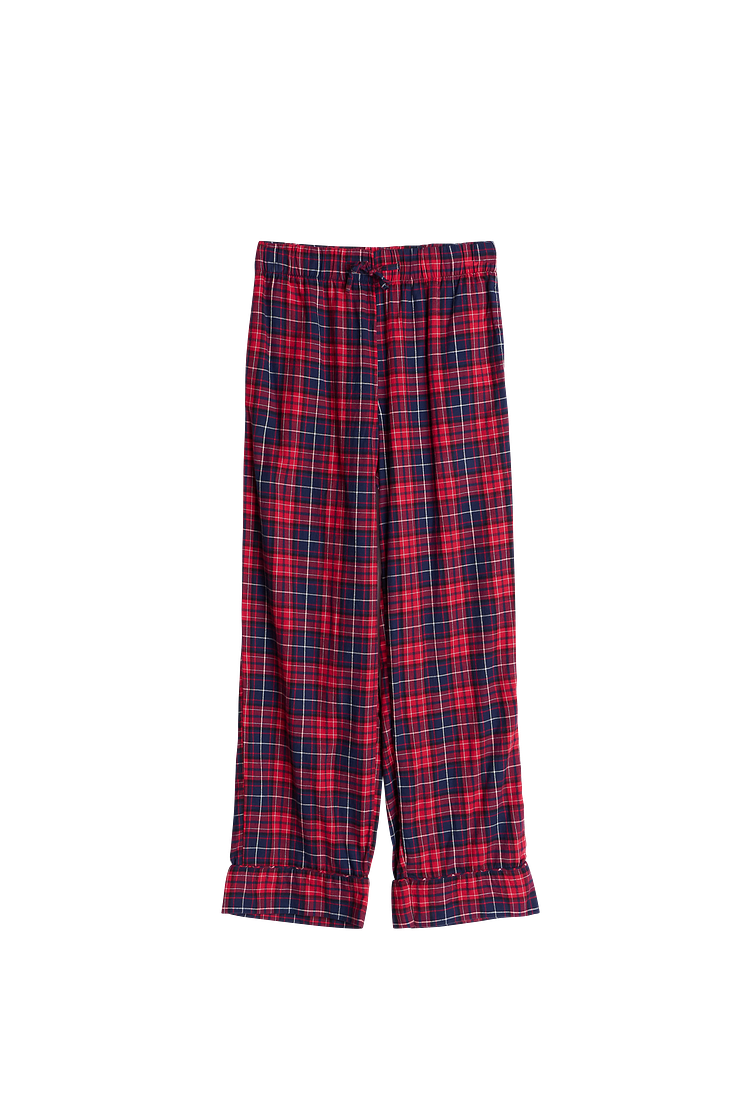 Linn flannel trousers - Red/navy check