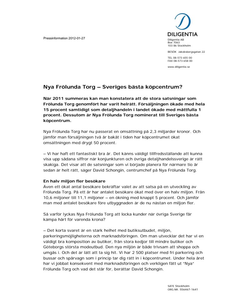 Nya Frölunda Torg – Sveriges bästa köpcentrum?