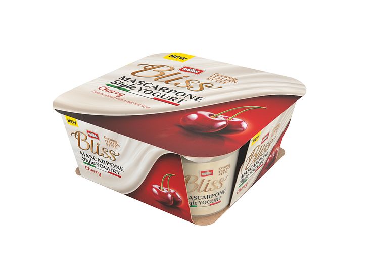 Müller Bliss Mascarpone Style Yogurt Cherry
