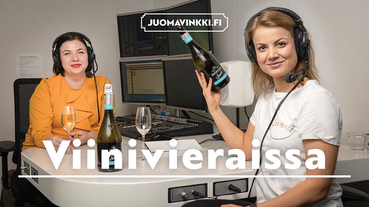 Viinivieraissa Janni Hussi ja Zonin Prosecco