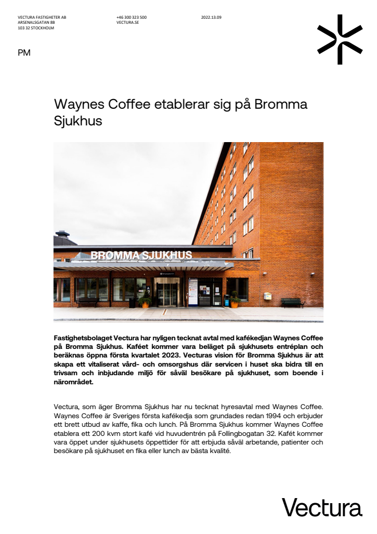 Pressmeddelande_Waynes Coffee etablerar sig i Bromma Sjukhus.pdf