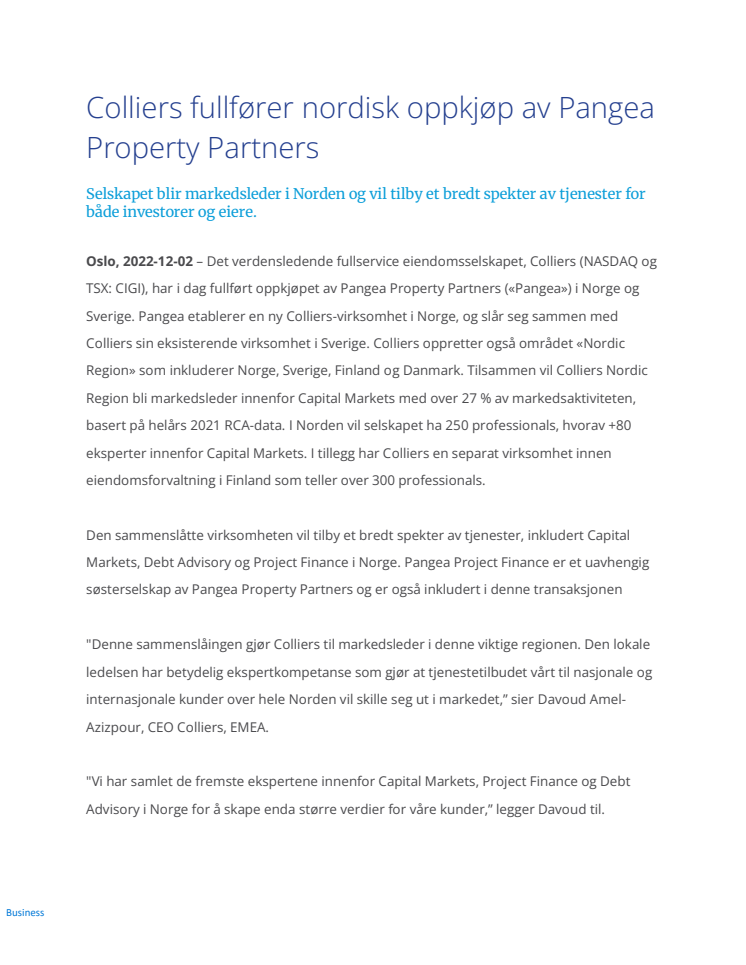 Colliers fullfører nordisk oppkjøp av PangeaProperty Partners.pdf