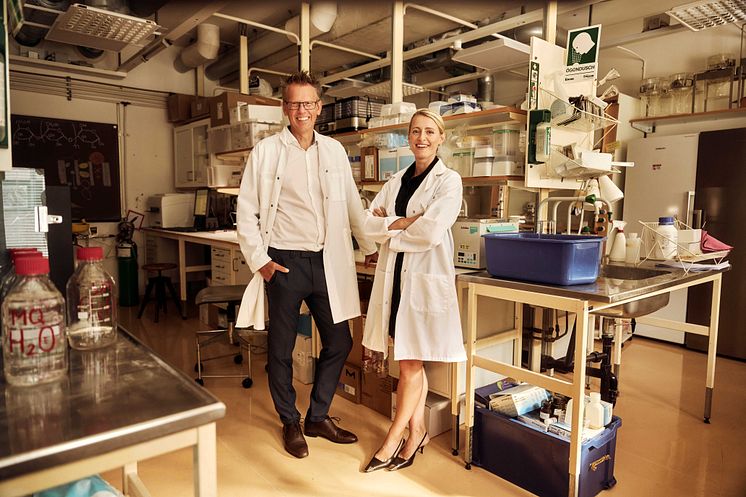 The co-founders of Sigrid Therapeutics, Tore Bengtsson and Sana Alajmovic