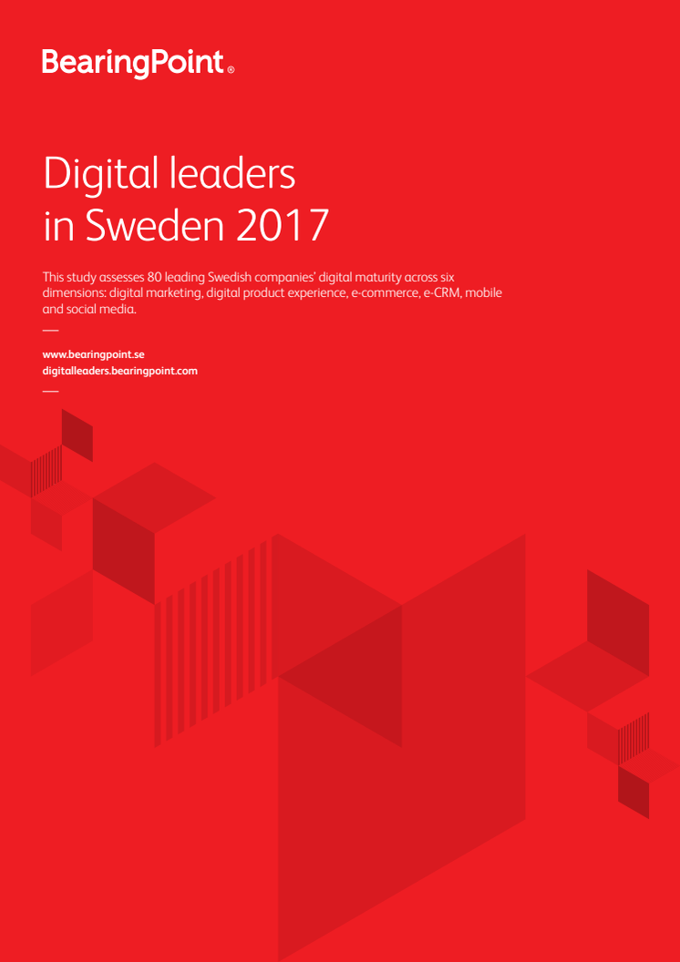 Digital leaders in Sweden 2017 industry ranking