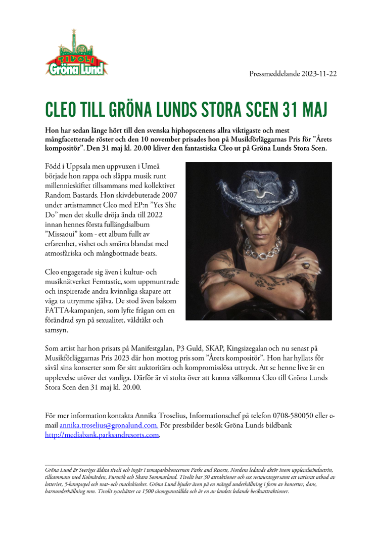 Cleo till Gröna Lunds Stora Scen 31 maj.pdf