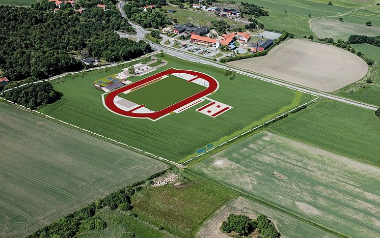 Friidrottsanläggning - Björlanda - Skissbild 3