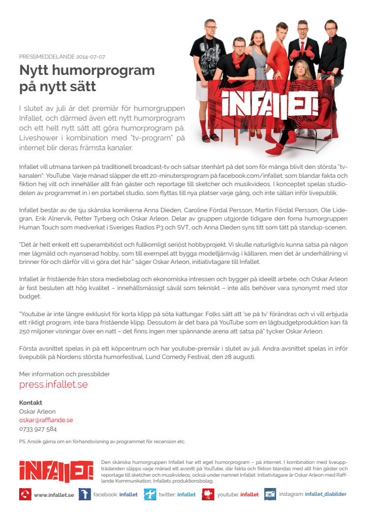 Nytt humorprogram på nytt sätt
