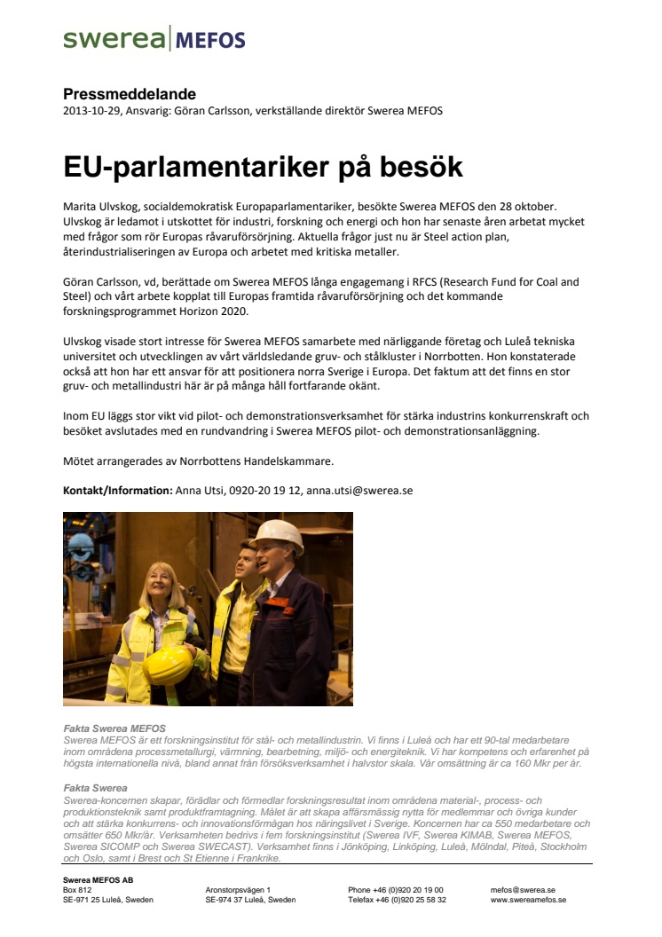 EU-parlamentariker på besök