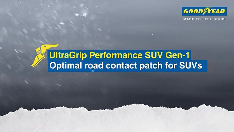 Goodyear UltraGrip Performance SUV - Optimal road contact patch