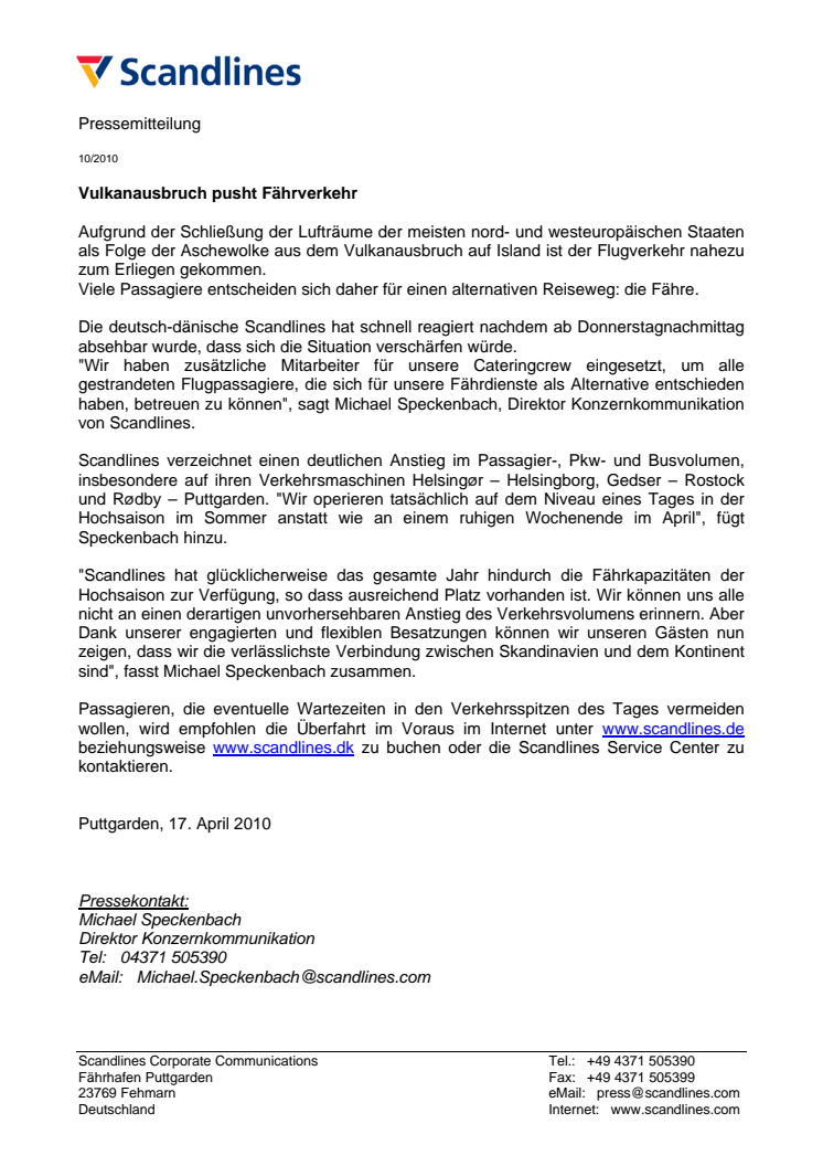 Vulkanausbruch pusht Fährverkehr