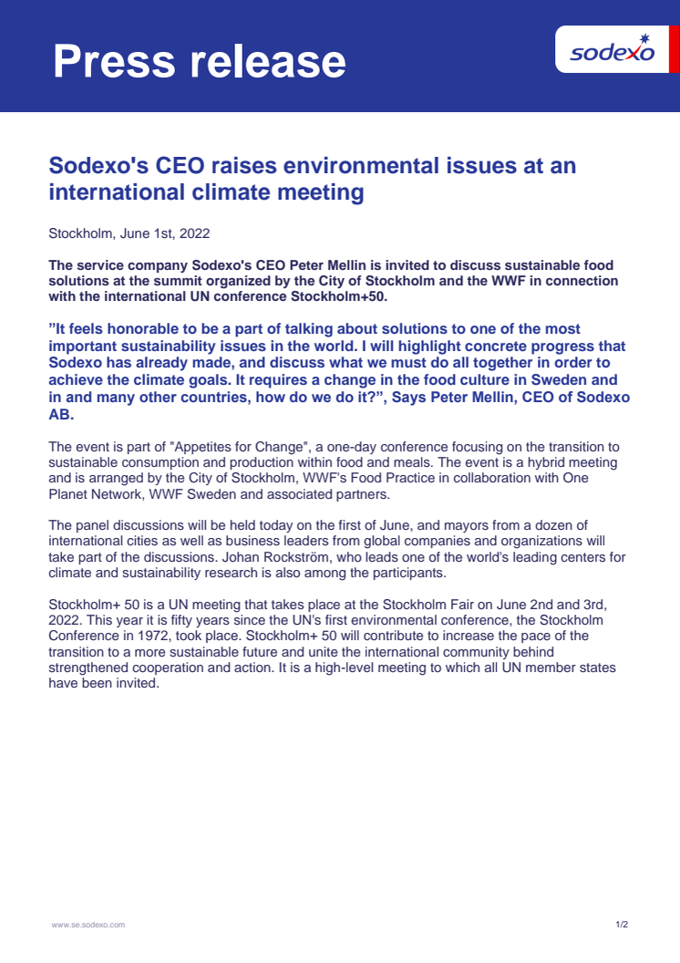 PR Sodexos CEO raises environmental issues at an international climate meeting SE 220601.pdf