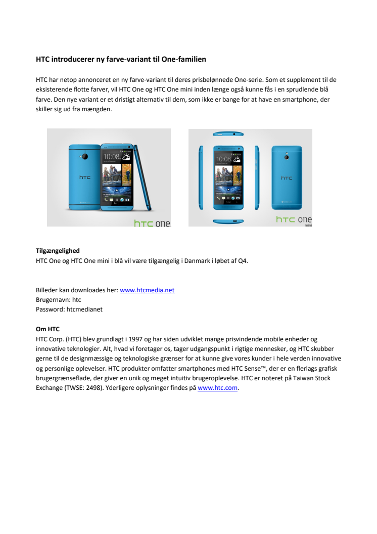HTC introducerer ny farve-variant til One-familien