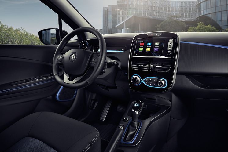 Renault ZOE - ny interiör och längre räckvidd 400 km(NEDC)