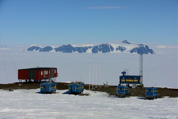 MARA vid den svenska forskningsstationen Wasa på Antarktis