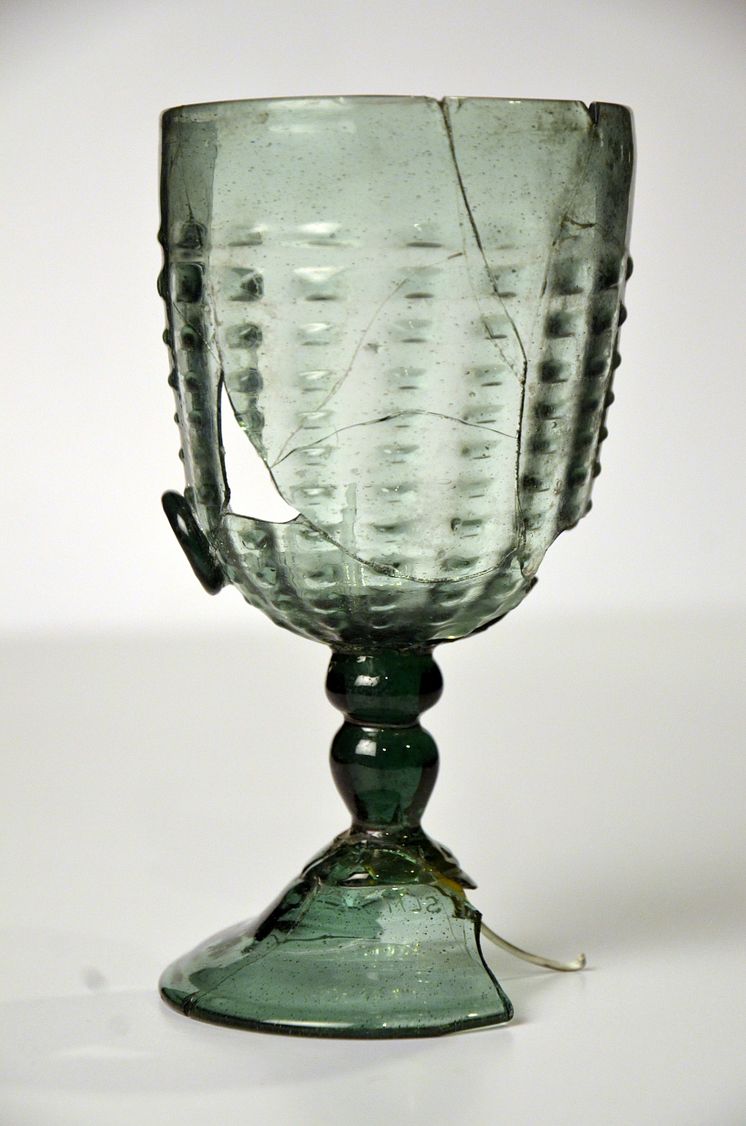 Vinpokal originalglas Hertig Karl 1500-tal