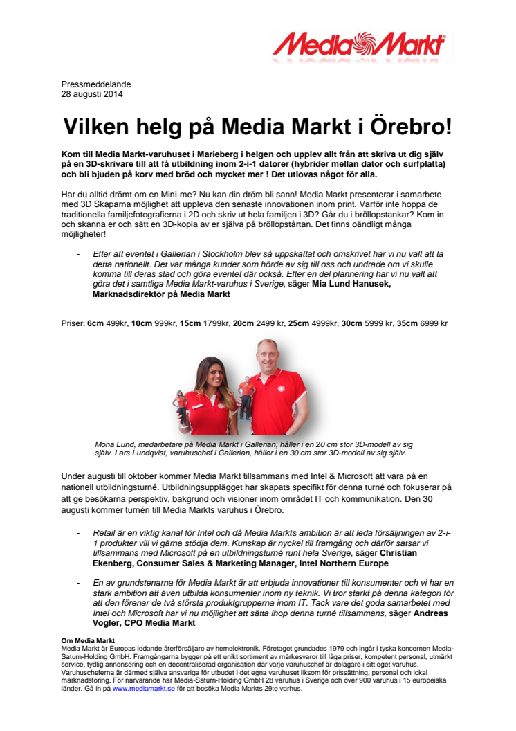 Vilken helg på Media Markt i Örebro!