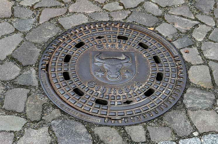 Veolia Schlieben Kanaldeckel