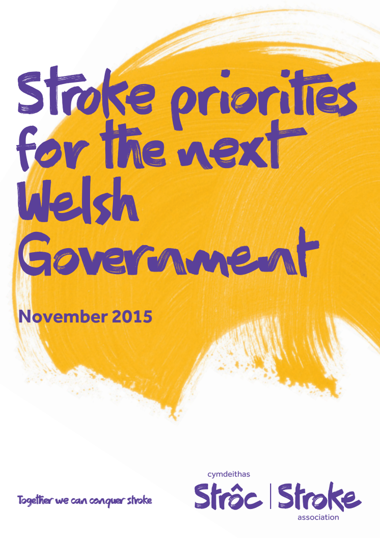 Stroke priorities for the next Welsh government