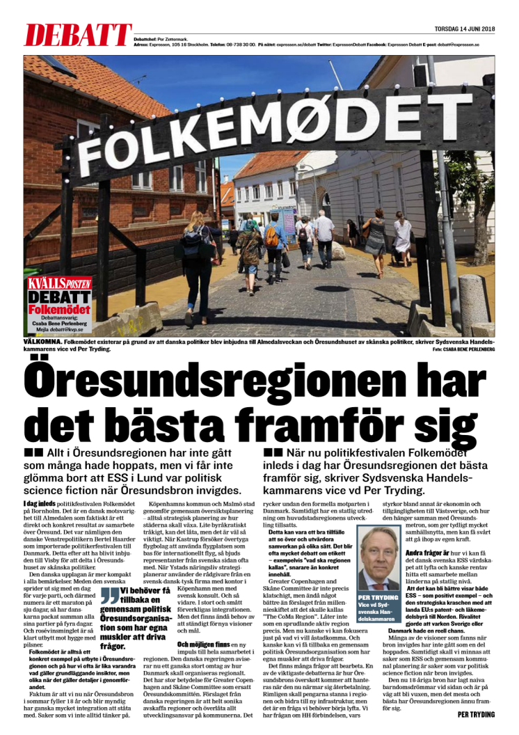 Öresundsregionen har det bästa framför sig