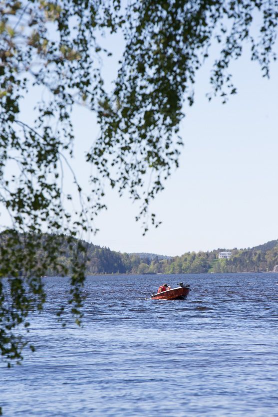 Sjön Aspen i Lerum